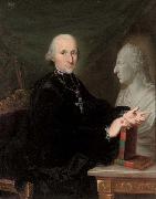 Karl Kaspar Pitz Portrait of a cleric a book in his right hand France oil painting artist